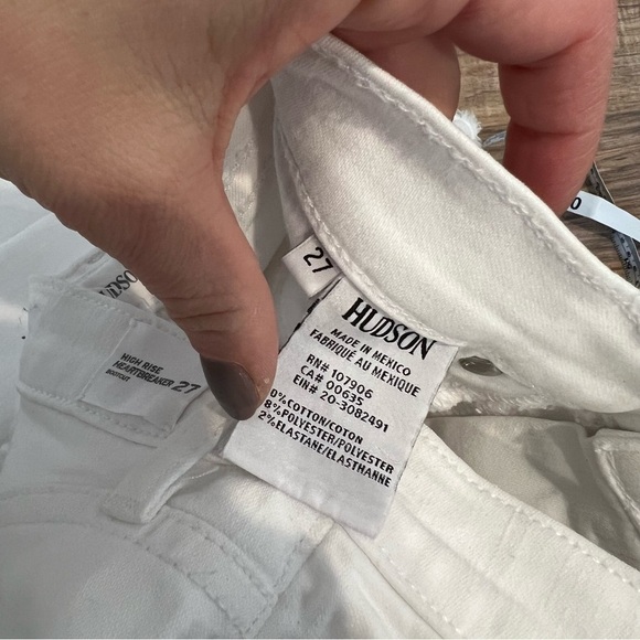 Hudson Heartbreaker High-Rise Bootcut Jeans in Optical White - Picture 14 of 16